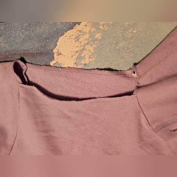 PINK Cold Shoulder‎ Purple Hoodie Size Small - Picture 3 of 6